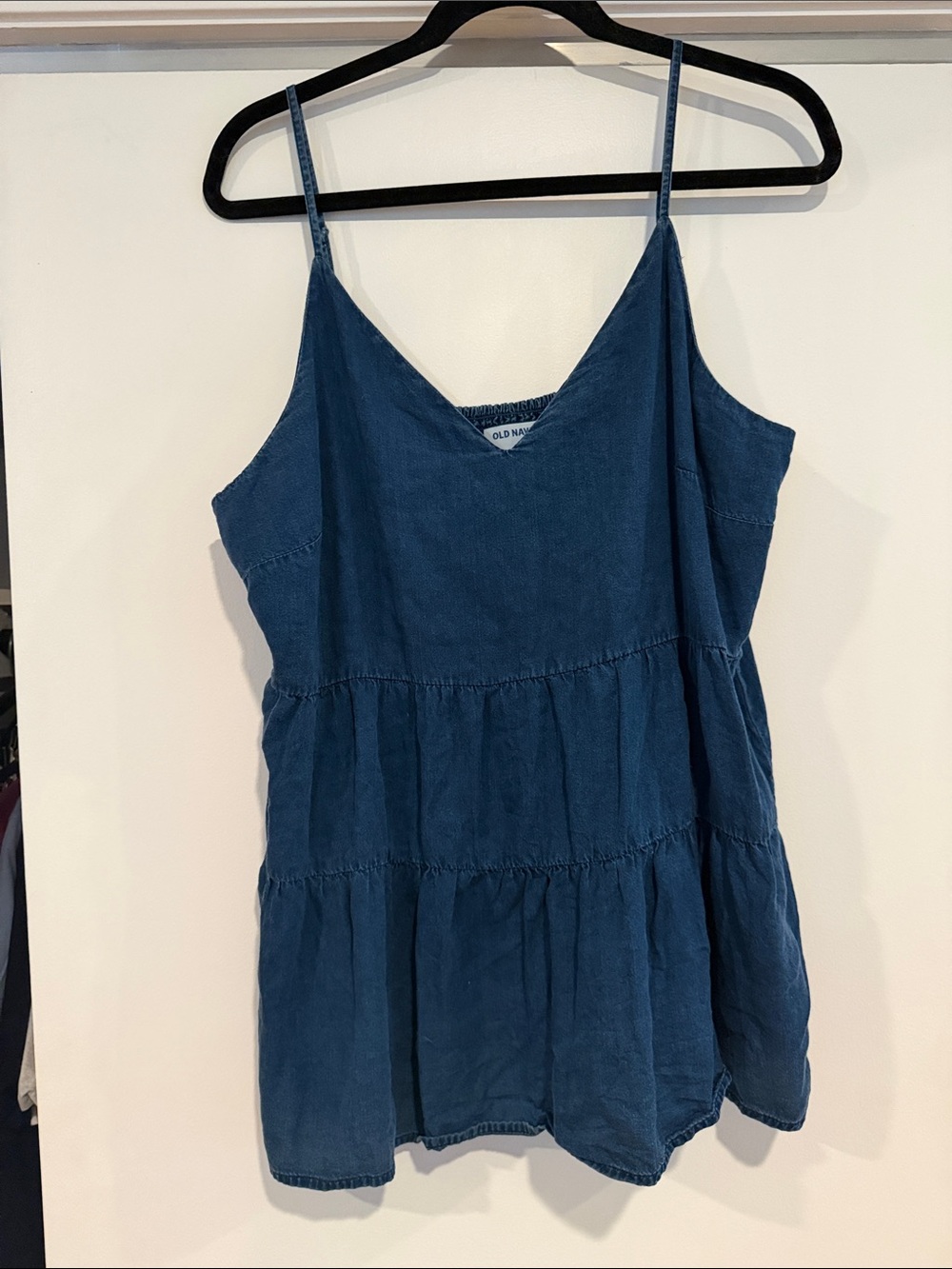 Old Navy Denim-Blue Tiered Spaghetti Strap Camisole